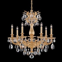 Milano 7 Light 27" Wide Crystal Chandelier with Clear Optic Crystals