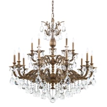 Milano 15 Light 39" Wide Crystal Chandelier with Clear Optic Crystals
