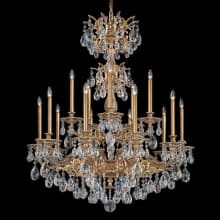 Milano 15 Light 39" Wide Crystal Chandelier with Clear Optic Crystals