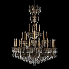 Milano 28 Light 50" Wide Crystal Chandelier with Clear Optic Crystals