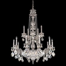 Milano 19 Light 31" Wide Crystal Chandelier with Silver Shade Swarovski Crystals