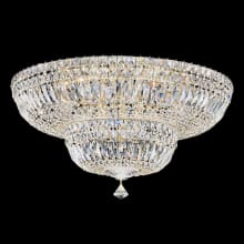 Petit 13 Light 24" Wide Flush Mount Ceiling Fixture with Clear Swarovski Gemcut Crystals