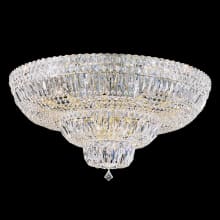 Petit 21 Light 31" Wide Flush Mount Ceiling Fixture with Clear Swarovski Crystals