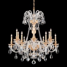 Isabelle 12 Light 36" Wide Crystal Chandelier with Clear Swarovski Spectra Crystals