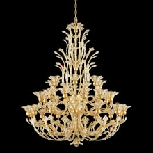 Rivendell 36 Light 42" Wide Crystal Chandelier with Clear Swarovski Spectra Crystals