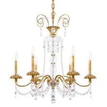 Helenia 6 Light 28" Wide Crystal Chandelier with Clear Heritage Crystal Accents