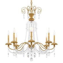 Helenia 8 Light 32" Wide Crystal Chandelier with Clear Heritage Crystal Accents