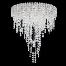Chantant 6 Light 28-1/2" Tall Draped Crystal Ceiling Fixture with Heritage Crystals