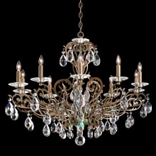 Filigrae 10 Light 33" Wide Crystal Chandelier with Clear Swarovski Spectra Crystals