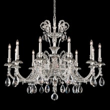 Genzano 11 Light 39" Wide Crystal Chandelier with Clear Rock Crystals