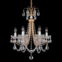 Lucia 6 Light 17" Wide Crystal Chandelier with Clear Swarovski Heritage Crystals