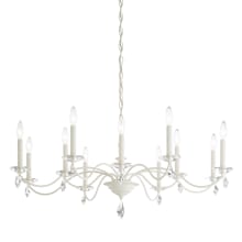 Modique 12 Light 40" Wide Crystal Chandelier with Clear Swarovski Heritage Crystals