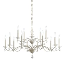 Modique 15 Light 39-1/2" Wide Crystal Chandelier with Heritage Crystals