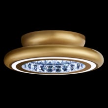 Infinite Aura 15" Wide LED Semi-Flush Ceiling Fixture with Swarovski Crystals