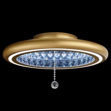 Infinite Aura 23" Wide LED Semi-Flush Ceiling Fixture with Swarovski Crystals