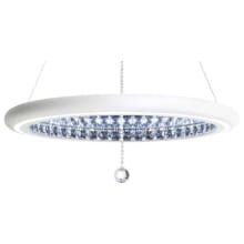 Infinite Aura 30" Wide LED Crystal Ring Chandelier with Swarovski Crystals