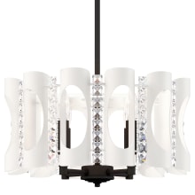 Twilight 4 Light 18" Wide Crystal Drum Chandelier with Clear Heritage Crystal Accents
