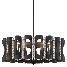 Twilight 6 Light 25" Wide Crystal Drum Chandelier with Clear Heritage Crystal Accents