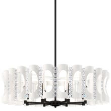 Twilight 8 Light 31" Wide Crystal Drum Chandelier with Clear Heritage Crystal Accents
