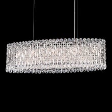 Sarella 12 Light 36" Wide Crystal Linear Pendant with Heritage Crystals