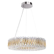Sarella 12 Light 24" Wide Crystal Pendant with Heritage Crystals