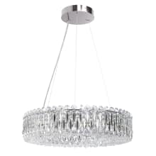 Sarella 12 Light 24" Wide Crystal Pendant with Heritage Crystals