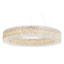 Sarella 27 Light 48" Wide Crystal Pendant with Heritage Crystals