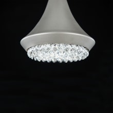 Verita 8" Wide LED Crystal Mini Pendant