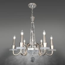 Amadeus 6 Light 27" Wide Crystal Candle Style Chandelier