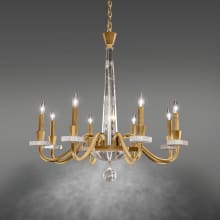Amadeus 8 Light 34" Wide Crystal Candle Style Chandelier