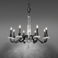 Amadeus 8 Light 34" Wide Crystal Candle Style Chandelier