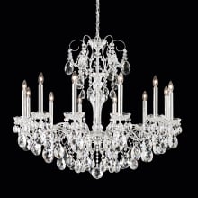 Sonatina 12 Light 34" Wide Crystal Chandelier with Clear Swarovski Crystals