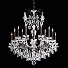 Sonatina 14 Light 35" Wide Crystal Chandelier with Clear Swarovski Heritage Crystals