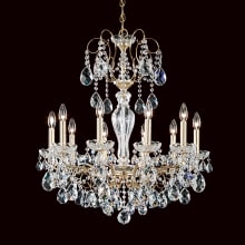 Sonatina 10 Light 25-1/2" Wide Crystal Chandelier with Heritage Crystals