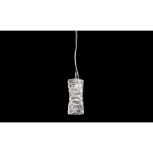 Glissando 5" Wide LED Crystal Mini Pendant with Swarovski Crystals