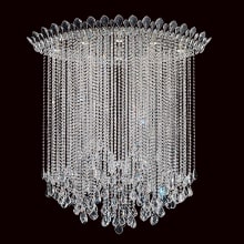 Trilliane Strands 8 Light 48-1/2" Tall Flush Mount Ceiling Fixture with Heritage Crystals