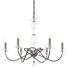 Arabesque 6 Light 31" Wide Crystal Chandelier with Clear Heritage Crystal Accents