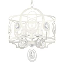 Gwynn 5 Light 21" Wide Crystal Drum Chandelier with Heritage Crystals
