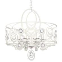 Gwynn 8 Light 28" Wide Crystal Drum Chandelier with Heritage Crystals