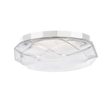 Carat 13" Wide Flush Mount Switchable Color Temperature LED Optic Crystal Bowl Ceiling Fixture / Wall Sconce
