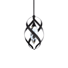 Solan 10" Wide LED Crystal Mini Pendant with Clear Optic Crystal