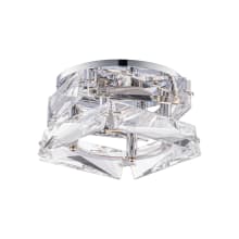 Hielo 4" Integrated LED Square Recessed Trim and Housing with Clear Radiance Crystal