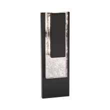 Vail 18" Tall LED Wall Sconce with Clear Optic Haze Crystal