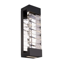 Labyrinth 26" Tall LED Wall Sconce with Clear Optic Crystal