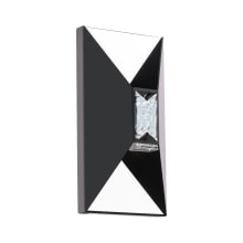 Vida 12" Tall LED Wall Sconce with Clear Optic Crystal