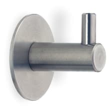 1" Deep Stainless Steel Single Prong Utility Hook with 33 Pound Weight Capacity