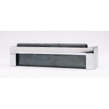 Skyline 5 Inch Center to Center Handle Cabinet Pull with Irid Black Glass
