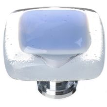 Reflective 1-1/4 Inch Square Cabinet Knob