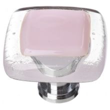 Reflective 1-1/4 Inch Square Cabinet Knob