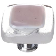 Reflective 1-1/4 Inch Square Cabinet Knob